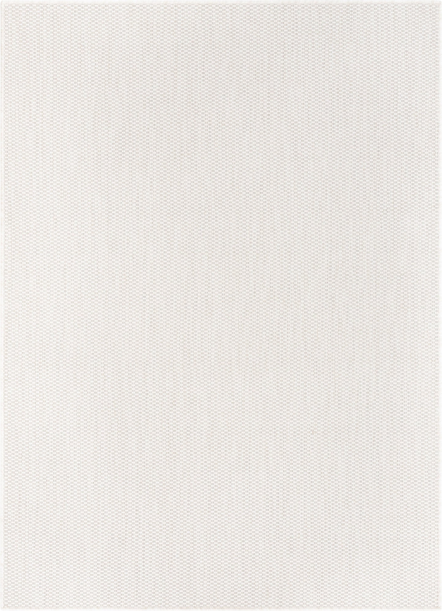 Leif Nordic Geometric Pattern Indoor Outdoor Ivory Flatweave Rug MED-142