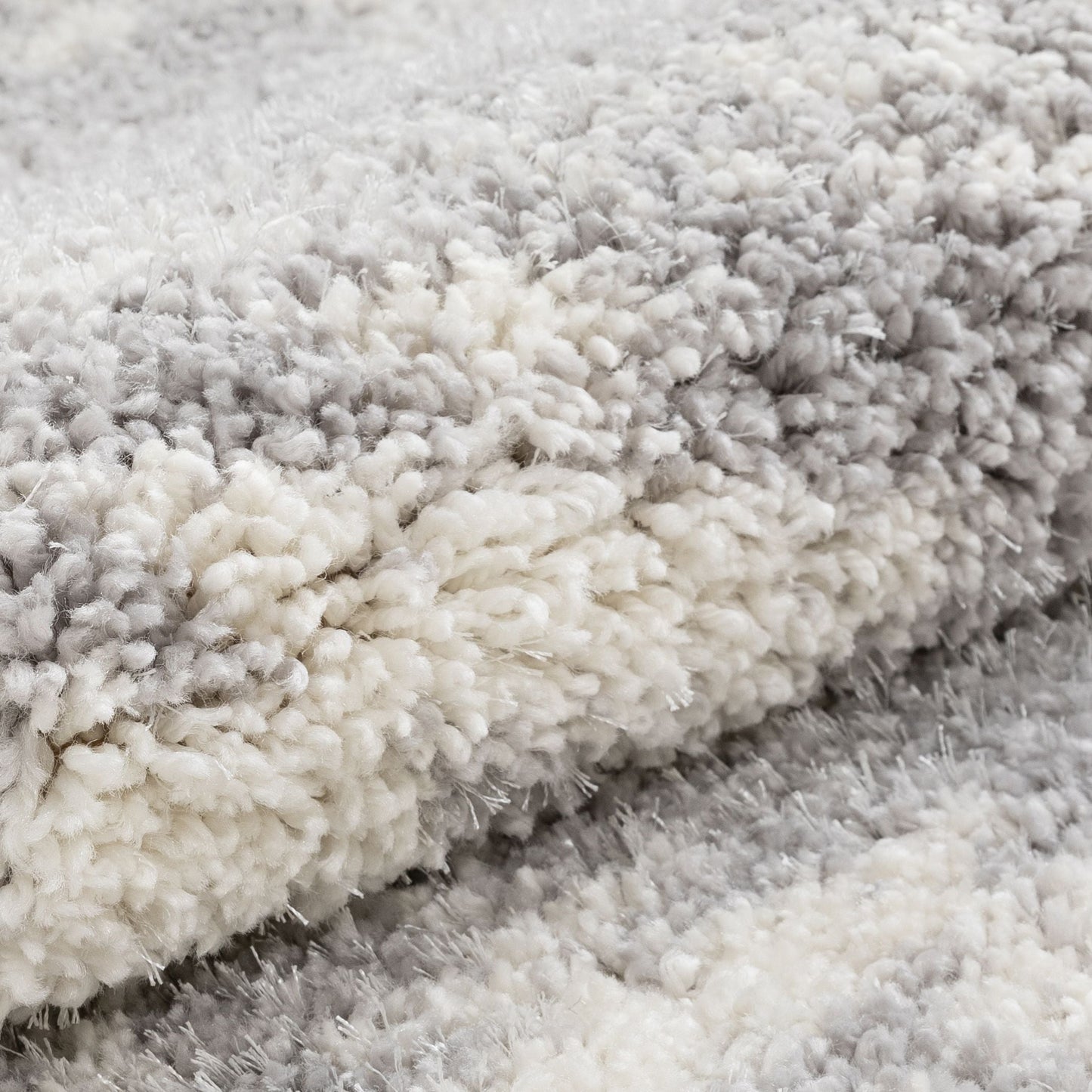 Tozi Moroccan Tribal Grey Shag Rug MEL-37