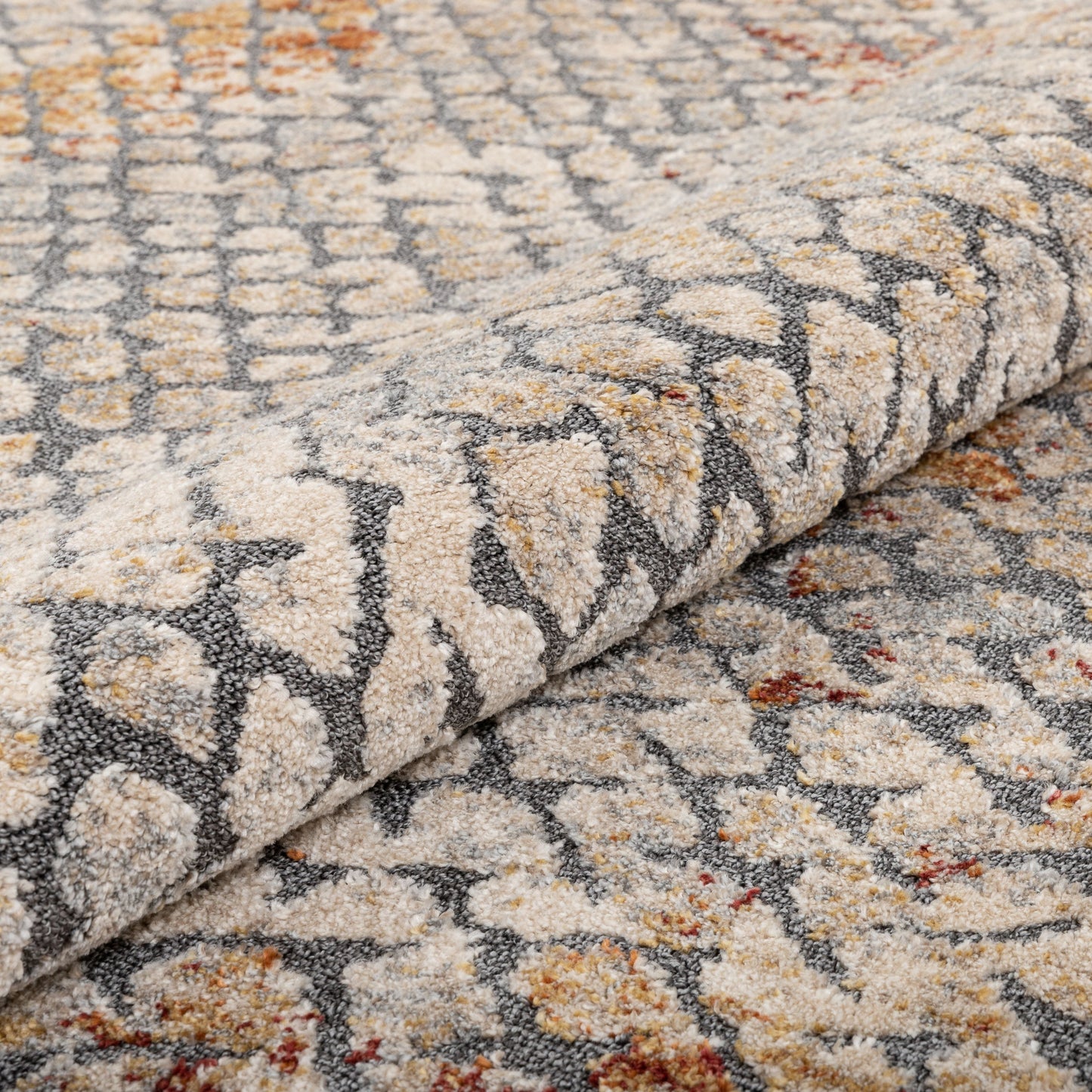 Lomond Bohemian Vintage Distressed Blue Rug MG-146
