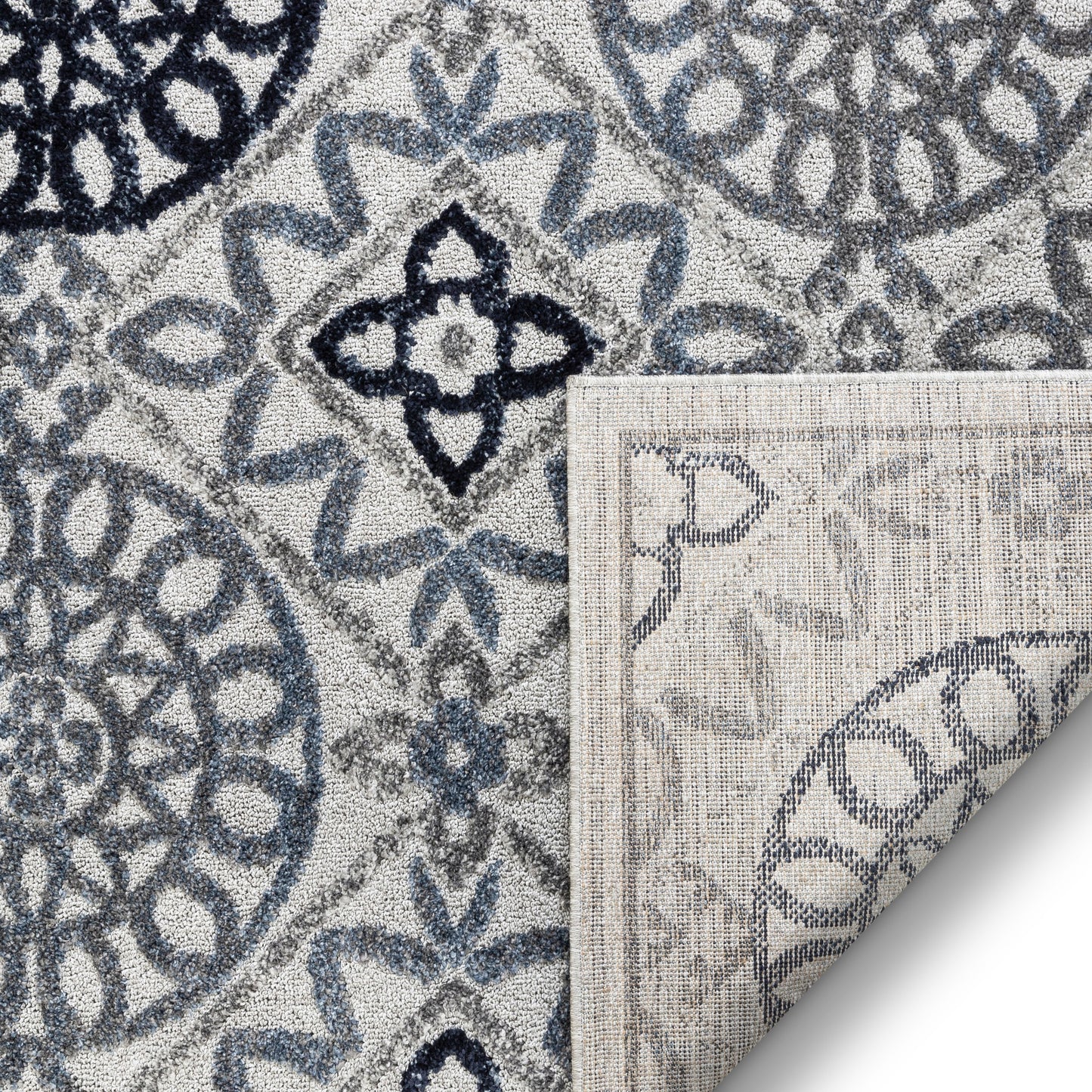 Caspian Blue Modern Suzani Rug MG-24