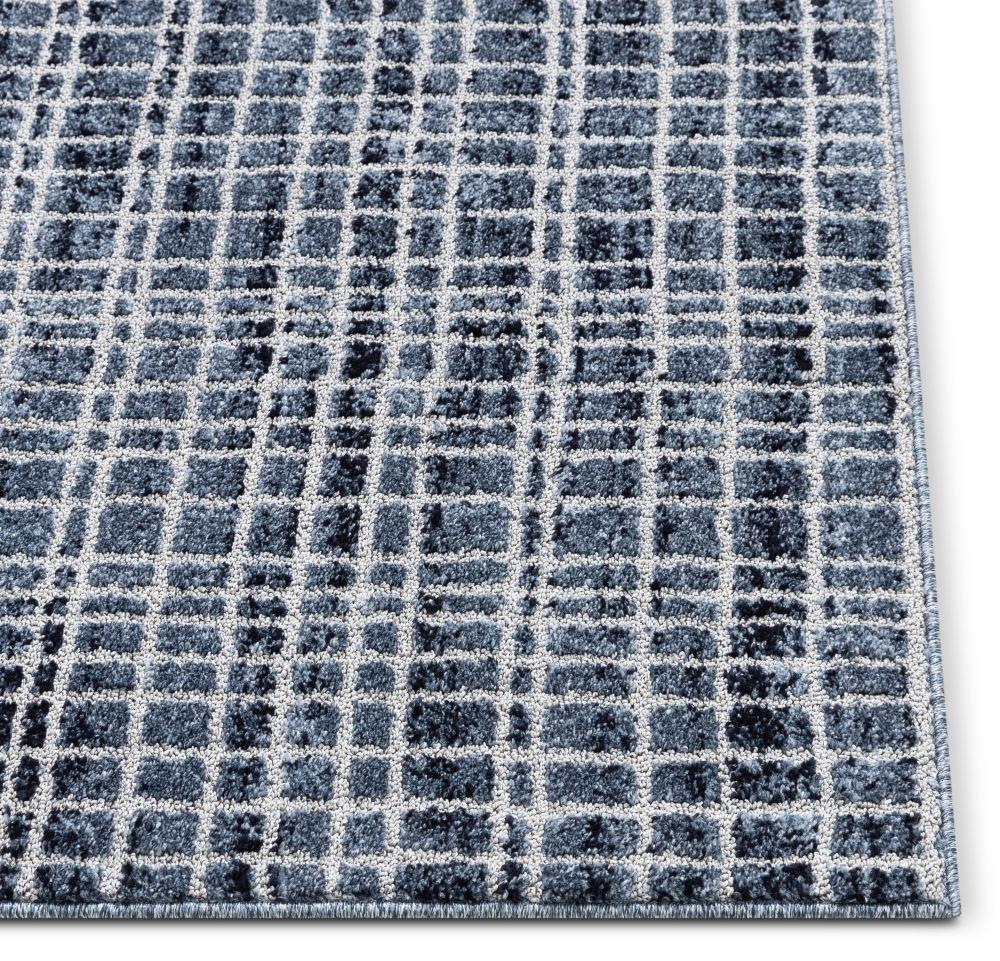 Aoife Blue Modern Geometric Rug MG-54