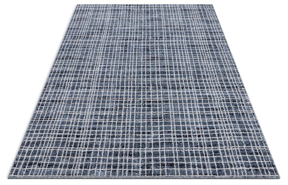 Aoife Blue Modern Geometric Rug MG-54