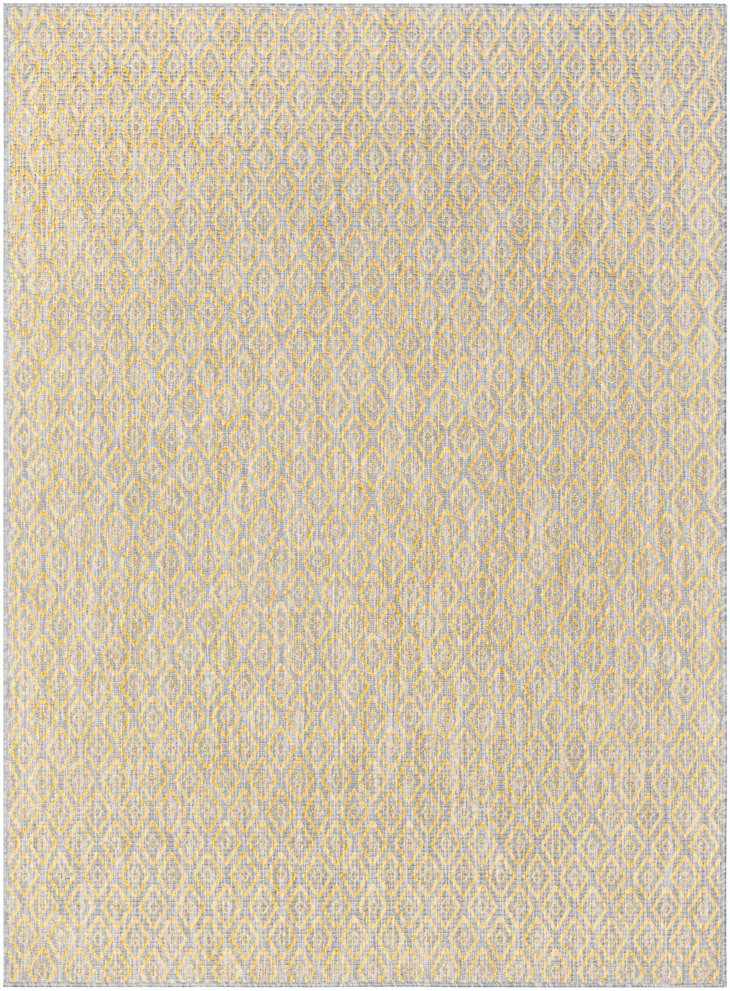 Sienna Modern Solid Pattern Yellow Flat-Weave Indoor/Outdoor Rug MIL-101