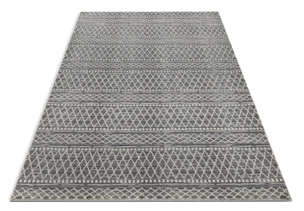Charlie Blue Modern Vintage Moroccan Trellis Rug OM-104