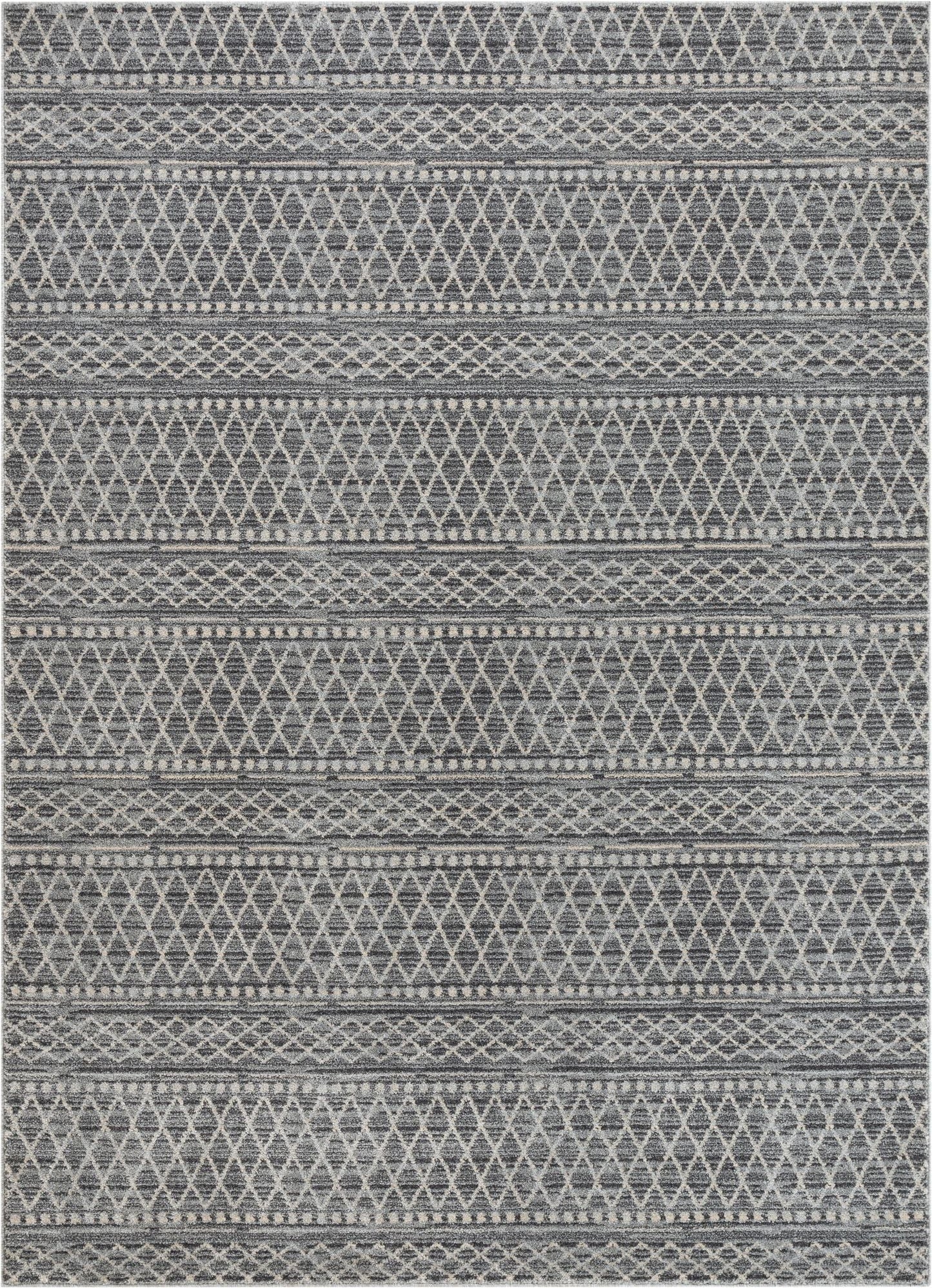 Charlie Blue Modern Vintage Moroccan Trellis Rug OM-104