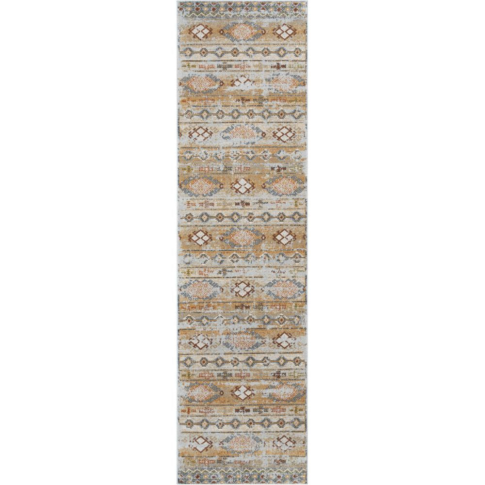 Alu Cream Vintage Modern Tribal Rug OM-172