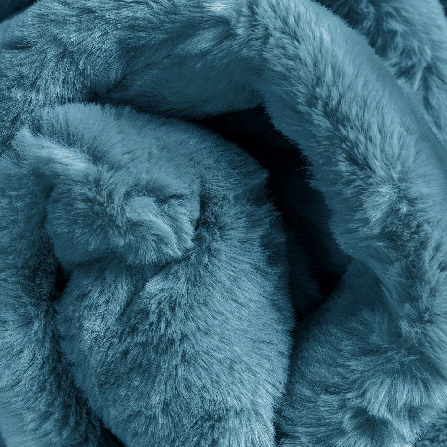 Crest Modern Glam Faux Fur Plush Light Blue Shag Rug OPA-16