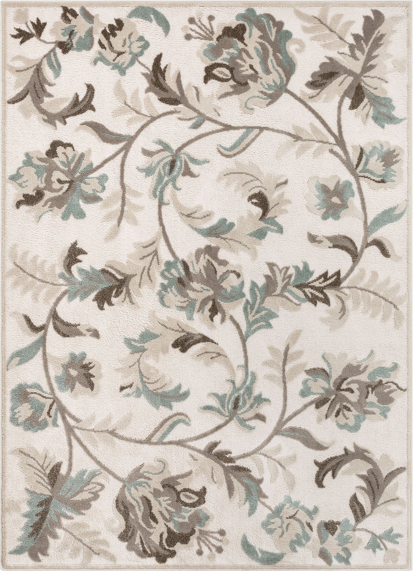 Elsa Farmhouse Floral Cream High-Low Rug OR-22