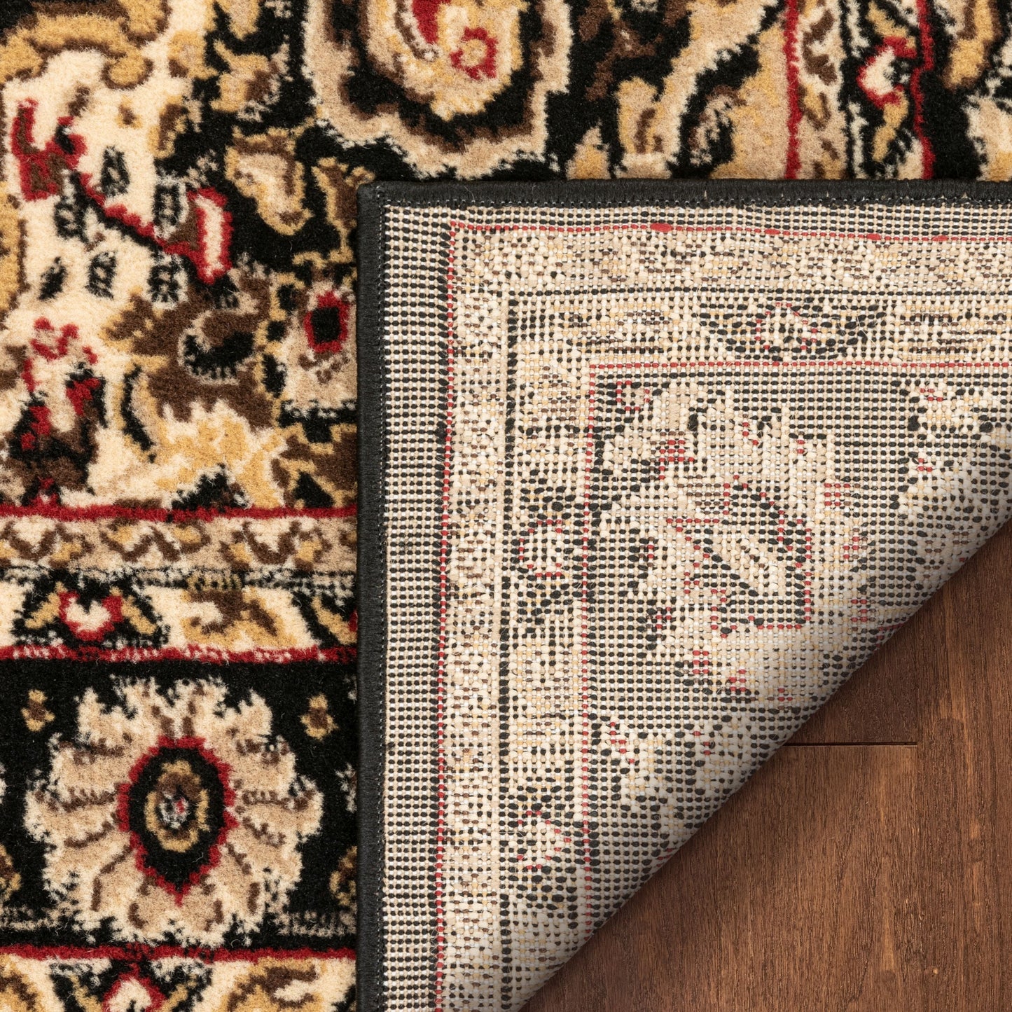 Nima Traditional Medallion Persian Black Rug PA-103