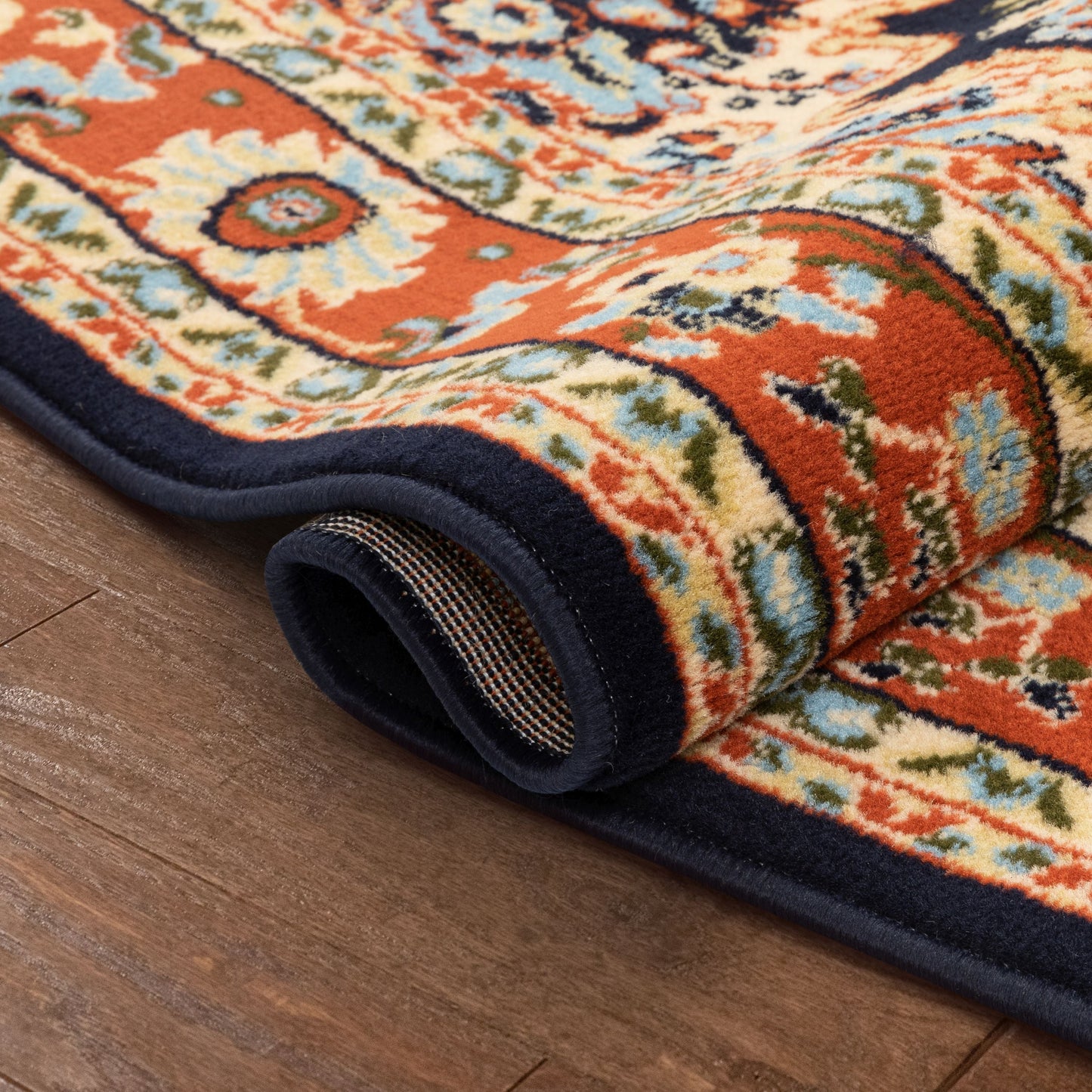 Nima Traditional Medallion Persian Navy Rug PA-104