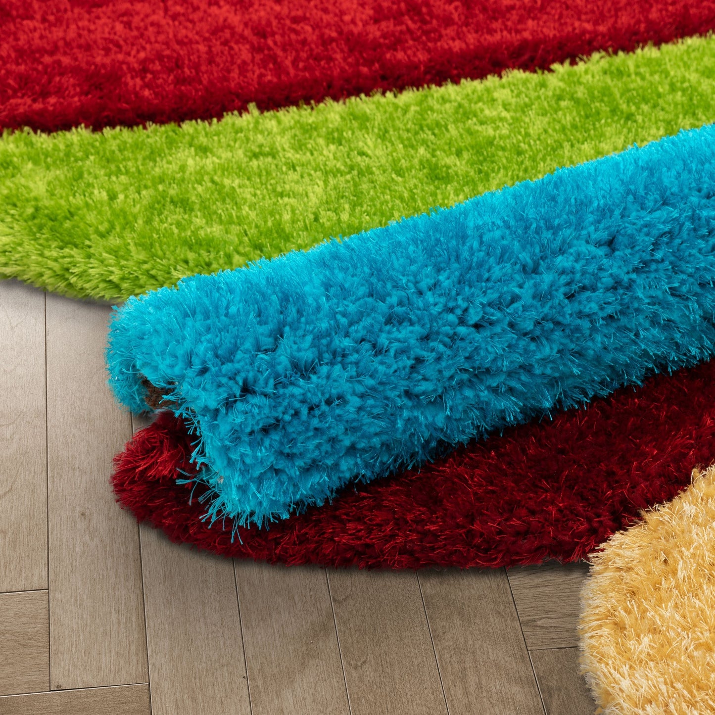 Zuma Modern Geometric Shag Multi 3D Textured Thick & Soft Shag Rug PAB-41