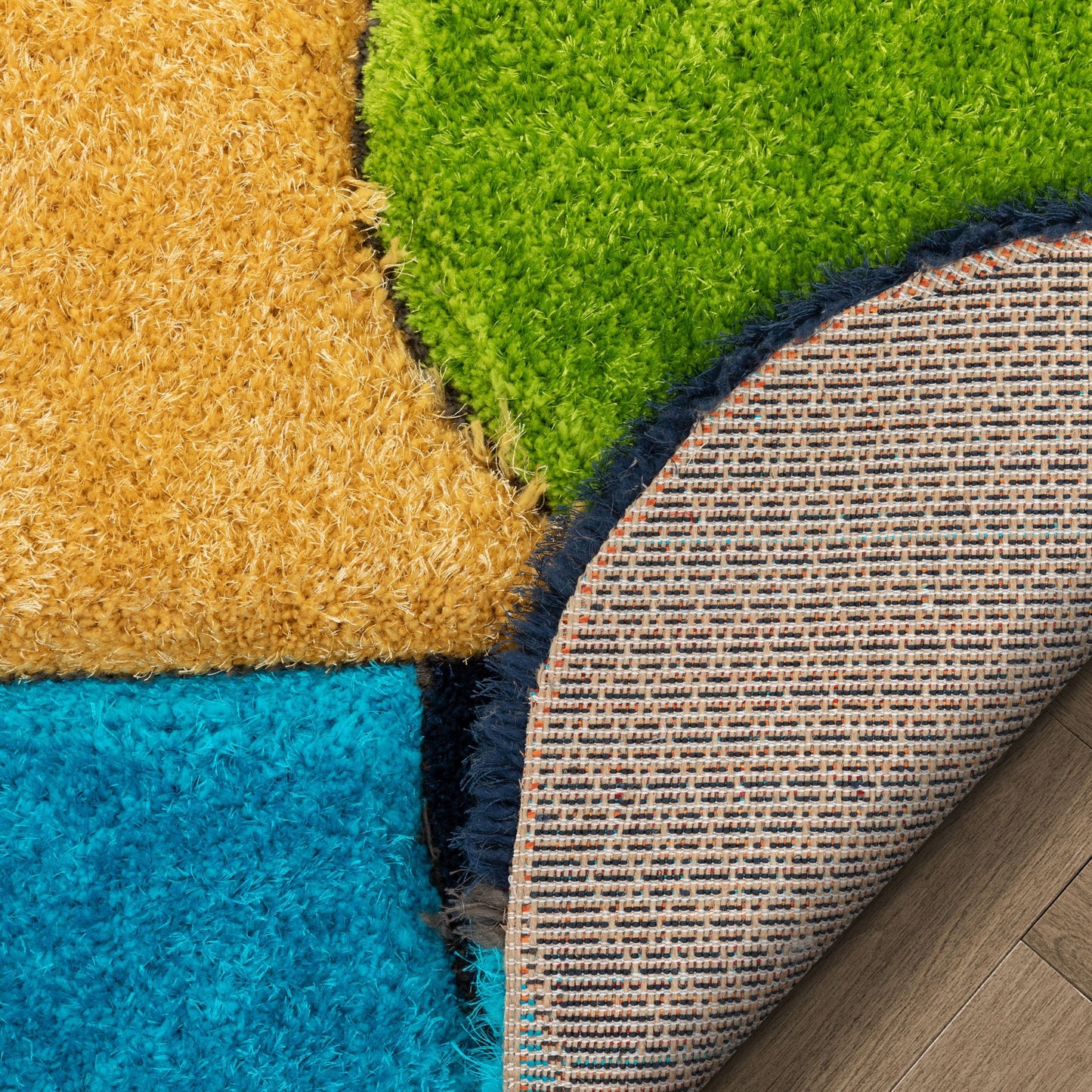 Zuma Modern Geometric Shag Multi 3D Textured Thick & Soft Shag Rug PAB-41