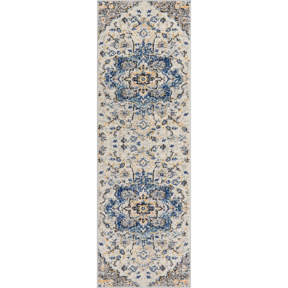 Taura Bohemian Oriental Perisan Light Blue Rug PAL-16