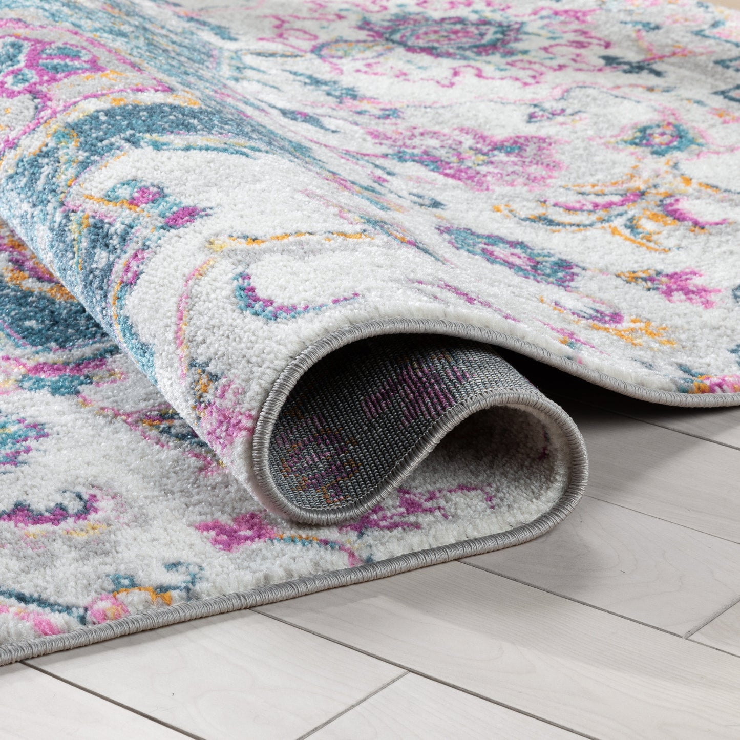 Taura Bohemian Oriental Perisan Fuchsia Rug PAL-19