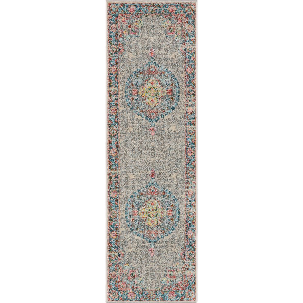 Payson Bohemian Oriental Perisan Grey Teal Rug PAL-27