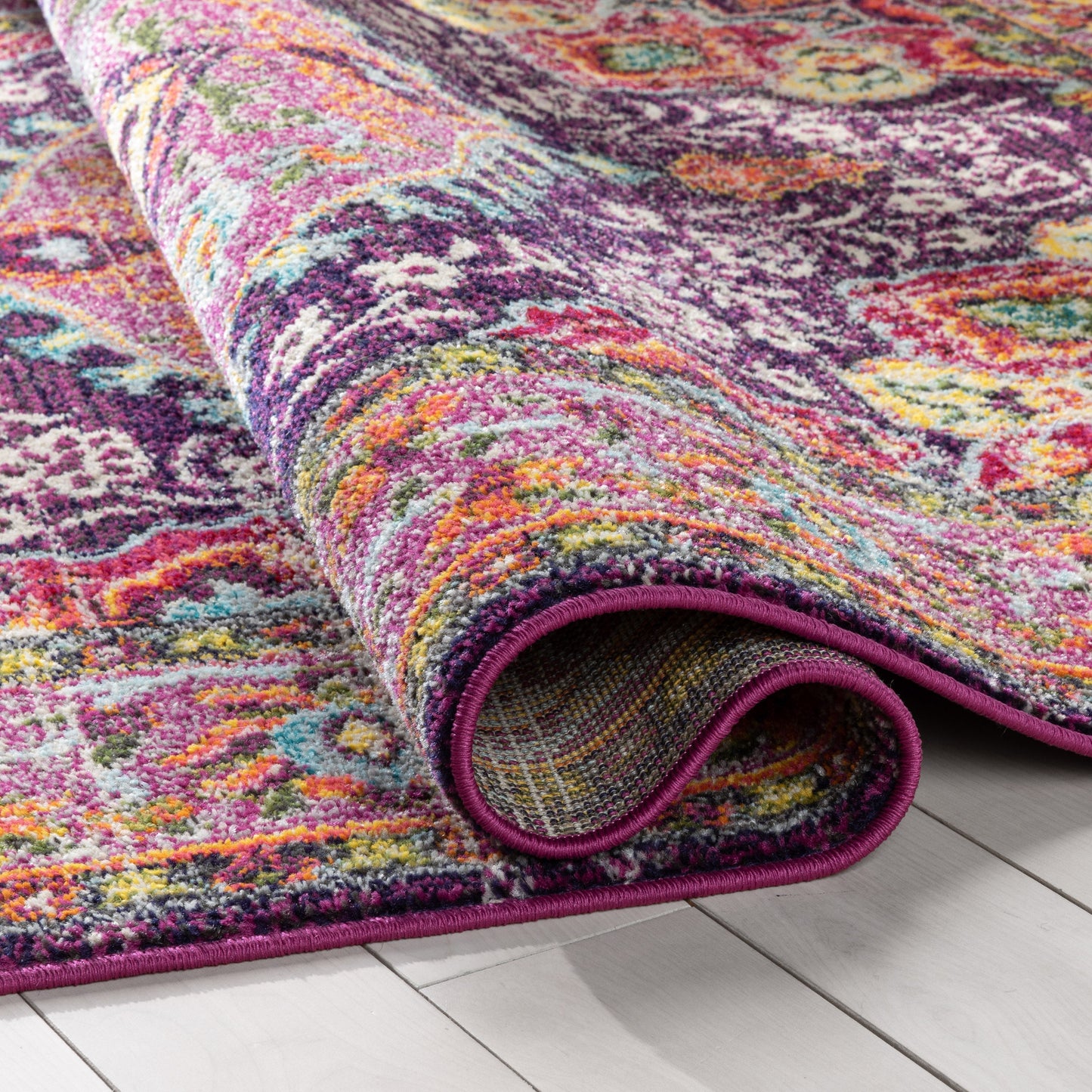 Payson Bohemian Oriental Perisan Purple Rug PAL-28