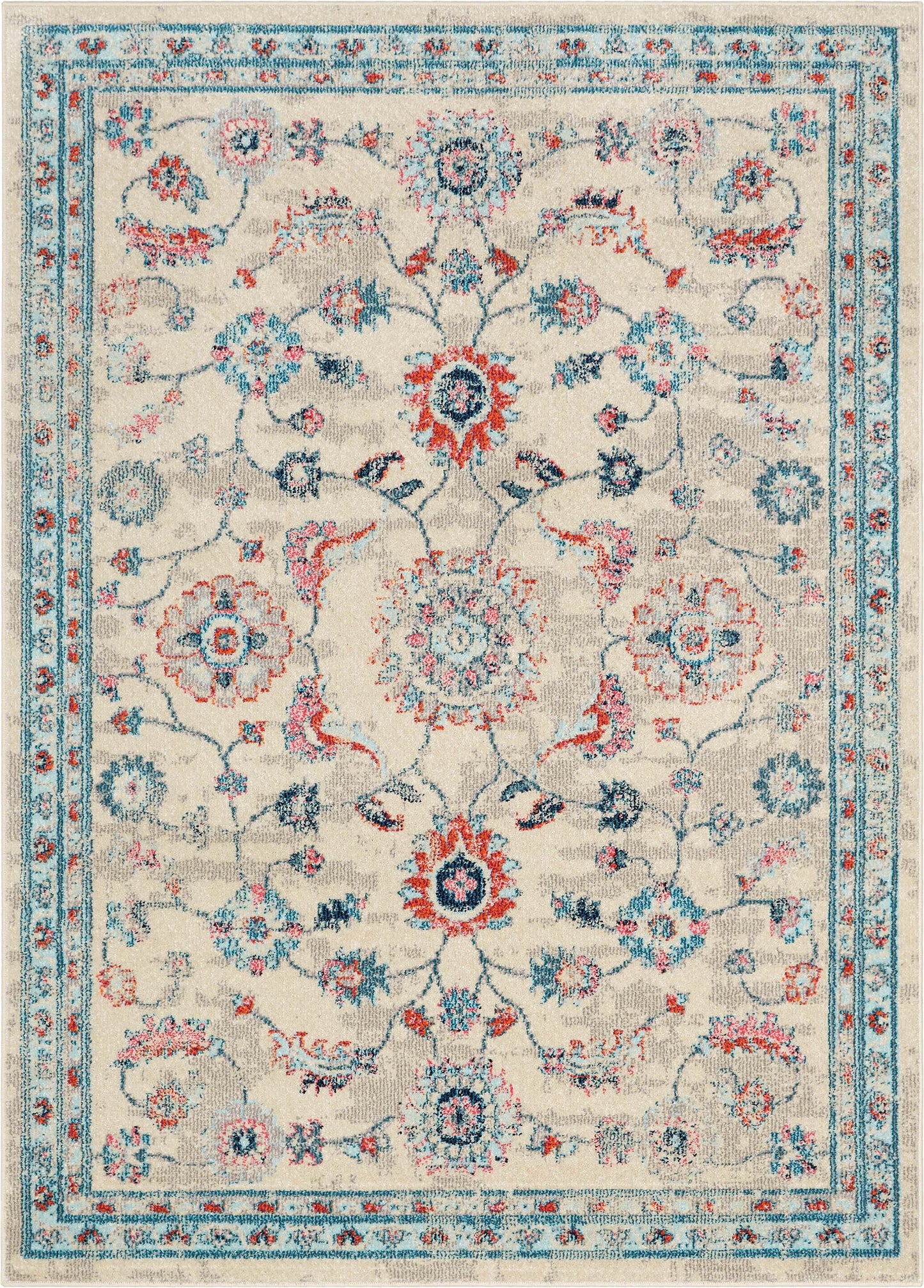 Arlette Bohemian Oriental Perisan Teal Rug PAL-35