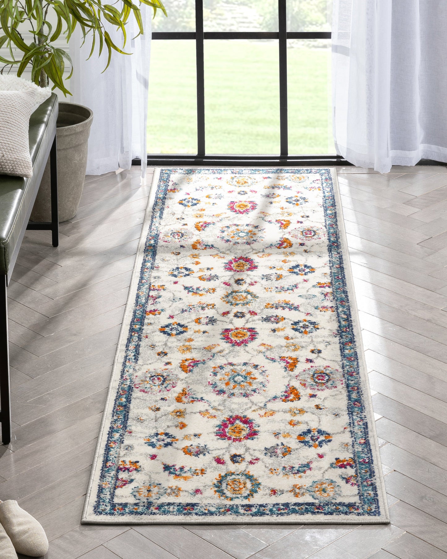 Arlette Bohemian Oriental Perisan Blue Rug PAL-36