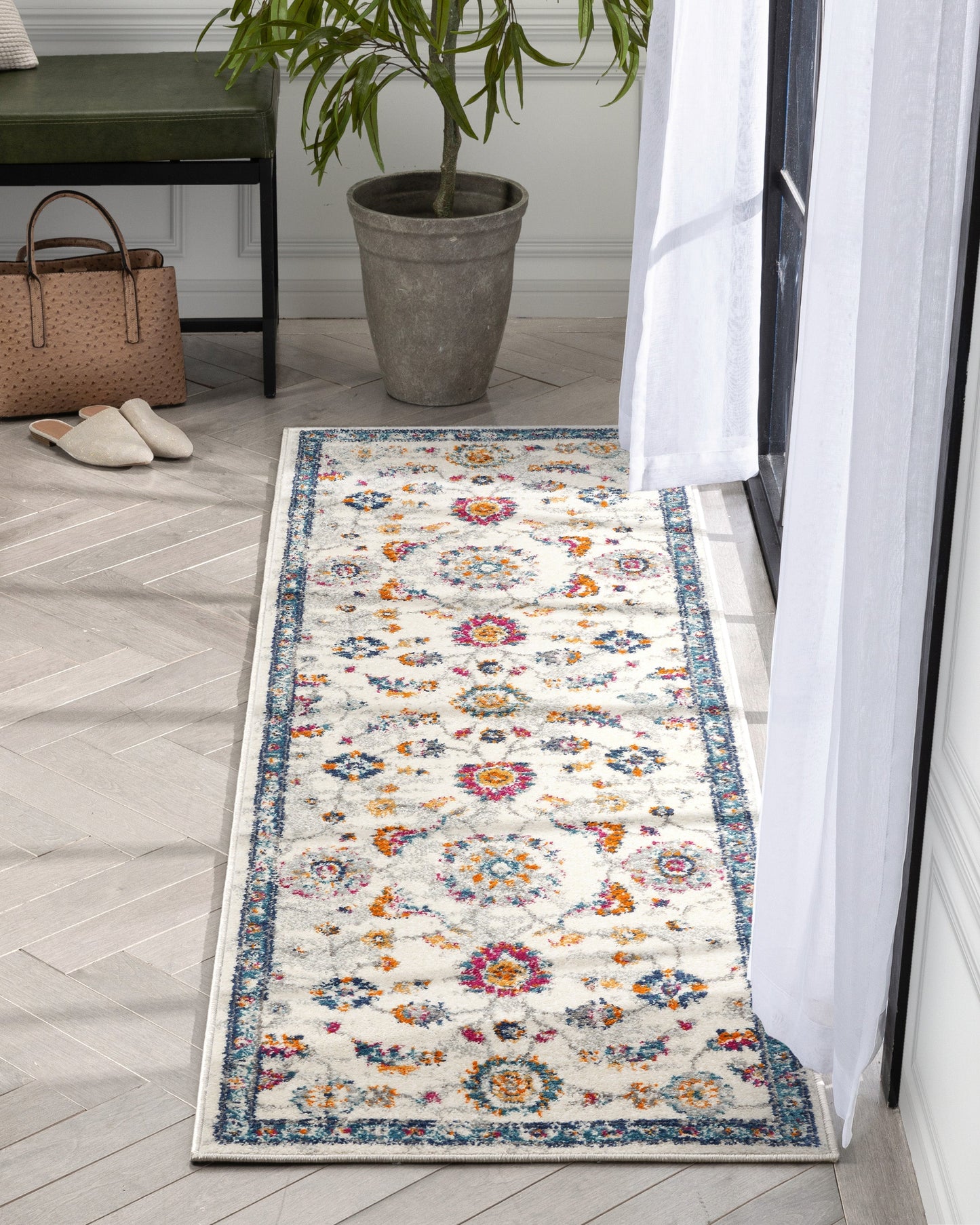 Arlette Bohemian Oriental Perisan Blue Rug PAL-36