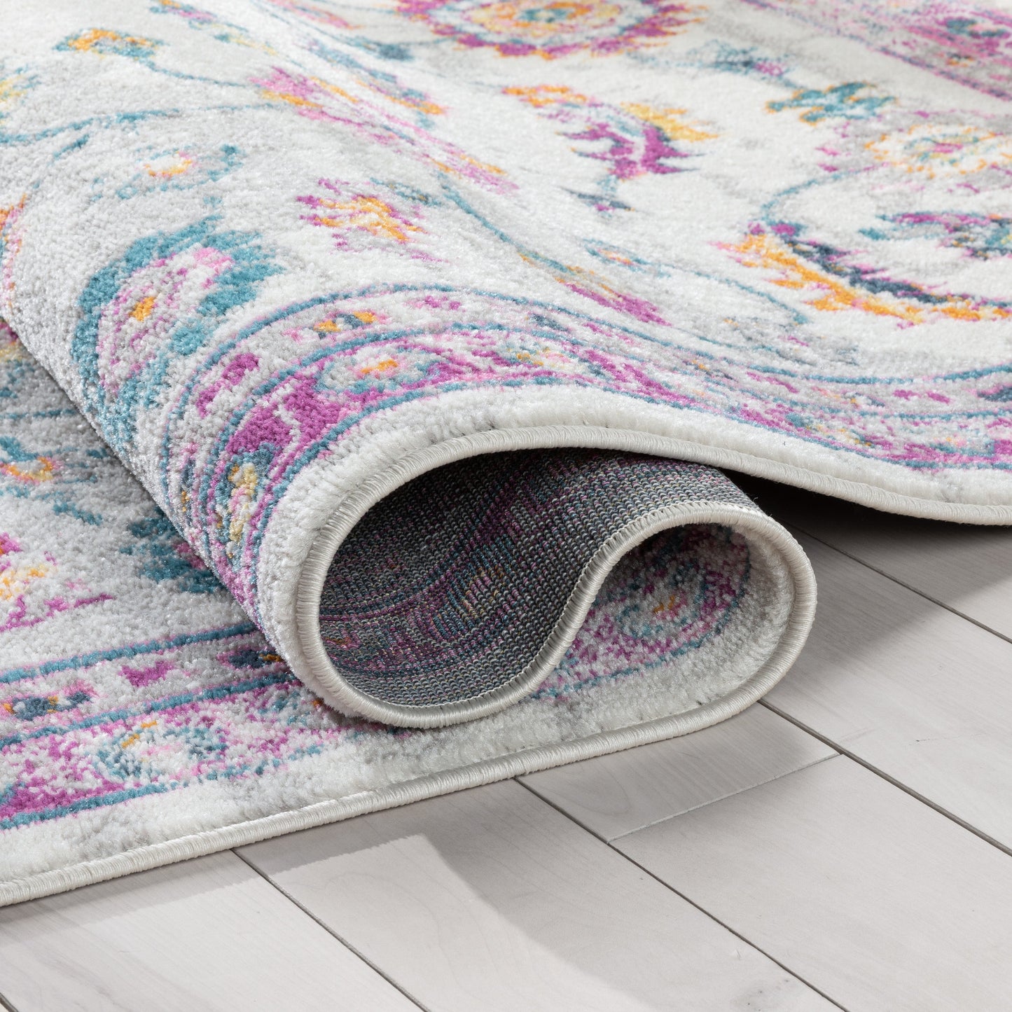 Arlette Bohemian Oriental Perisan Fuchsia Rug PAL-39