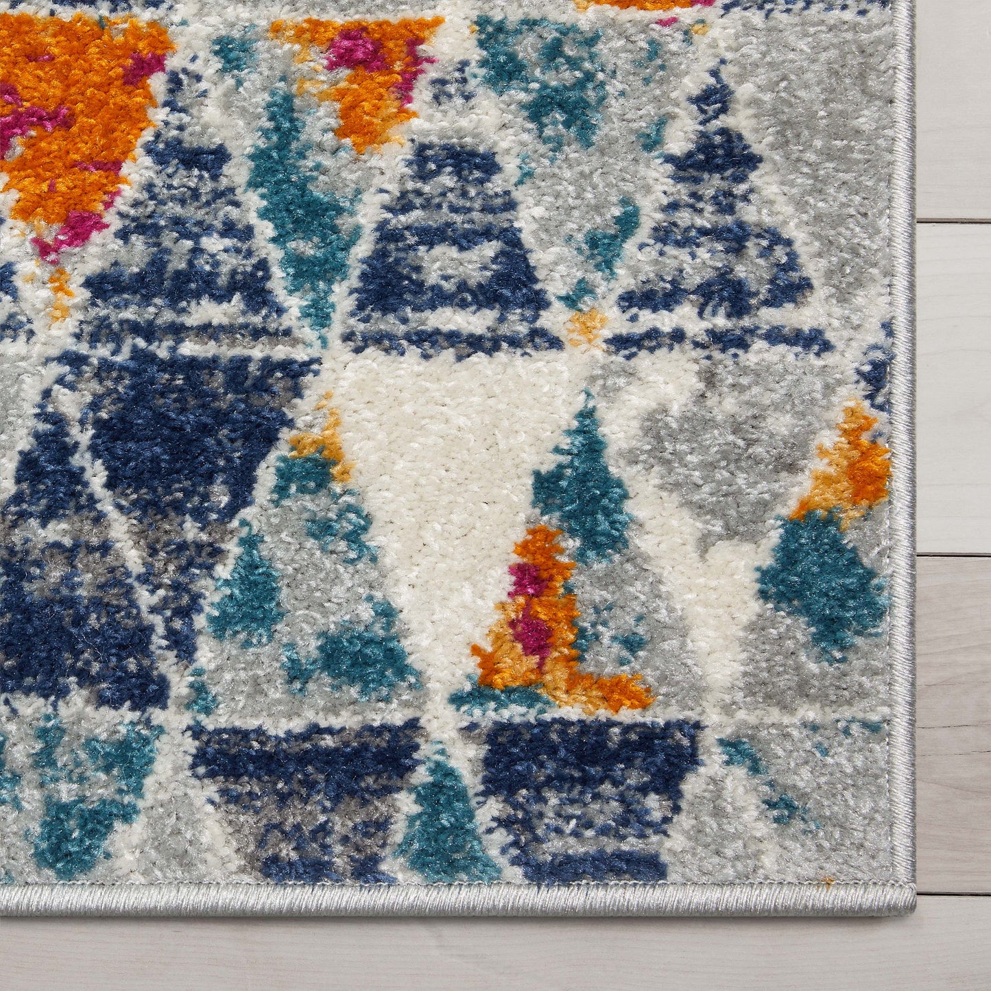 Keyla Modern Geometric Light Blue Rug PAL-46