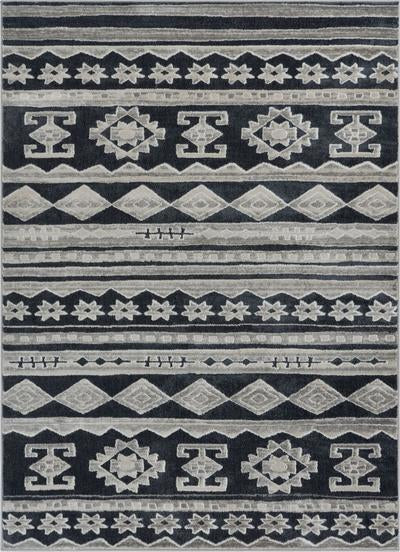 Kanab Dark Grey Modern Rug PE-88
