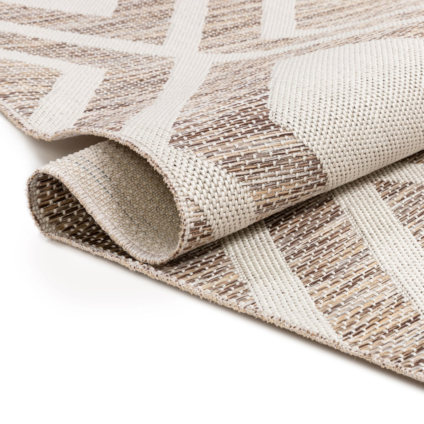 Brito Modern Bold Beige Flatweave Rug POR-42