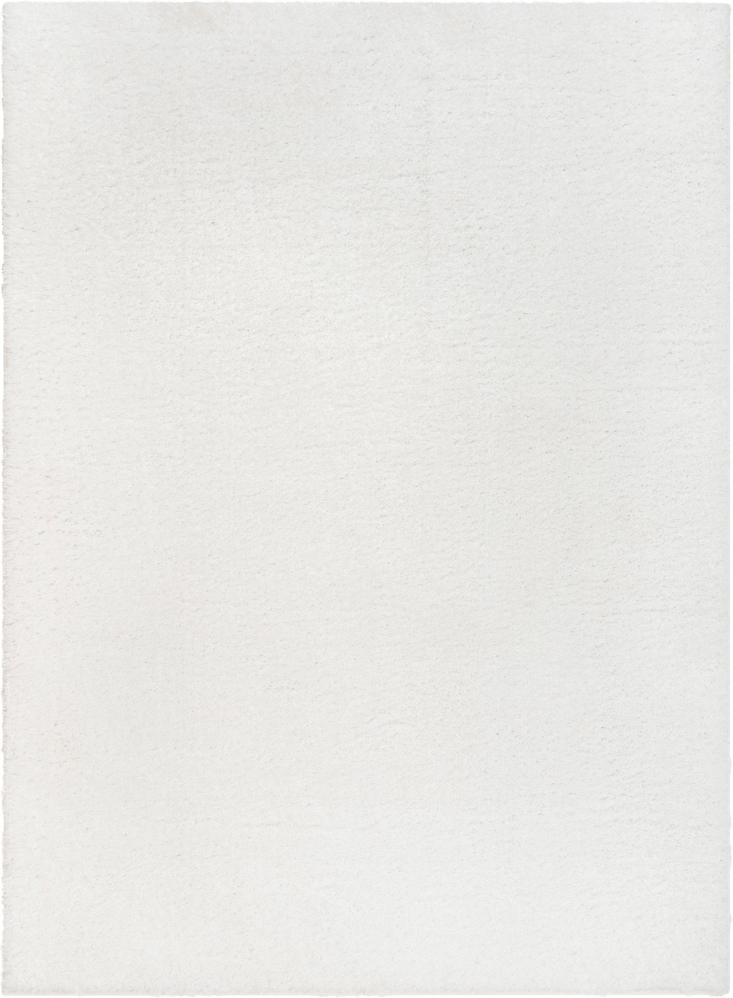 Chroma Glam Solid Ultra Soft Ivory Multi-Textured Shimmer Pile Shag Rug RA-12