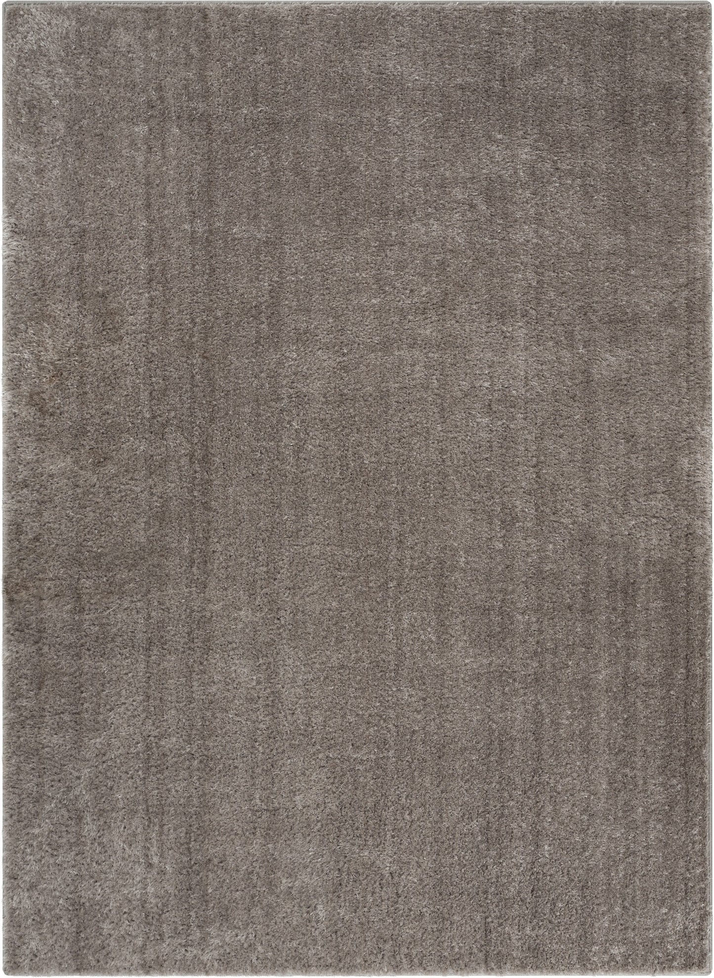 Chroma Glam Solid Ultra Soft Light Grey Multi-Textured Shimmer Pile Shag Rug RA-17