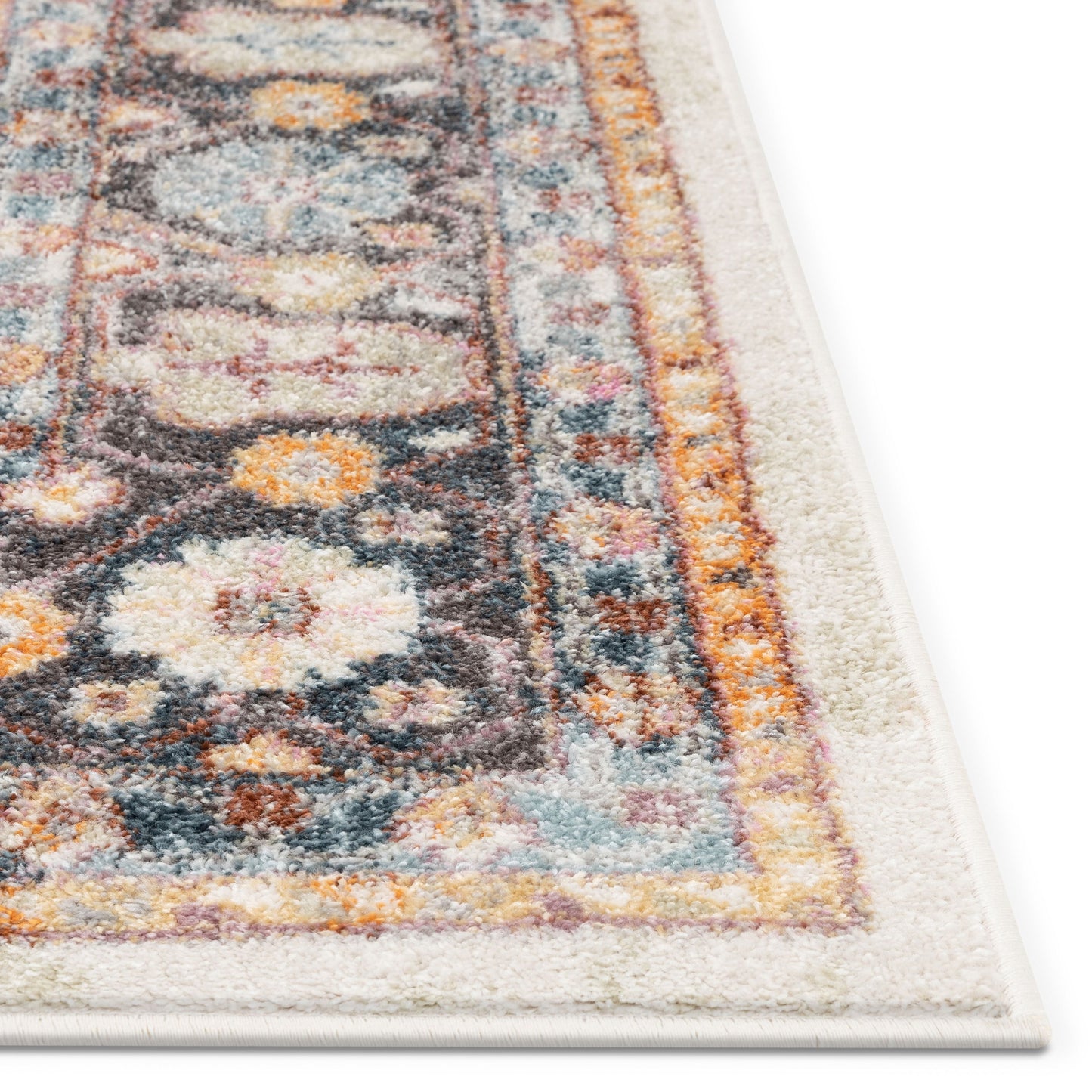 Roswell Bohemian Eclectic Aztec Beige Rug RO-162
