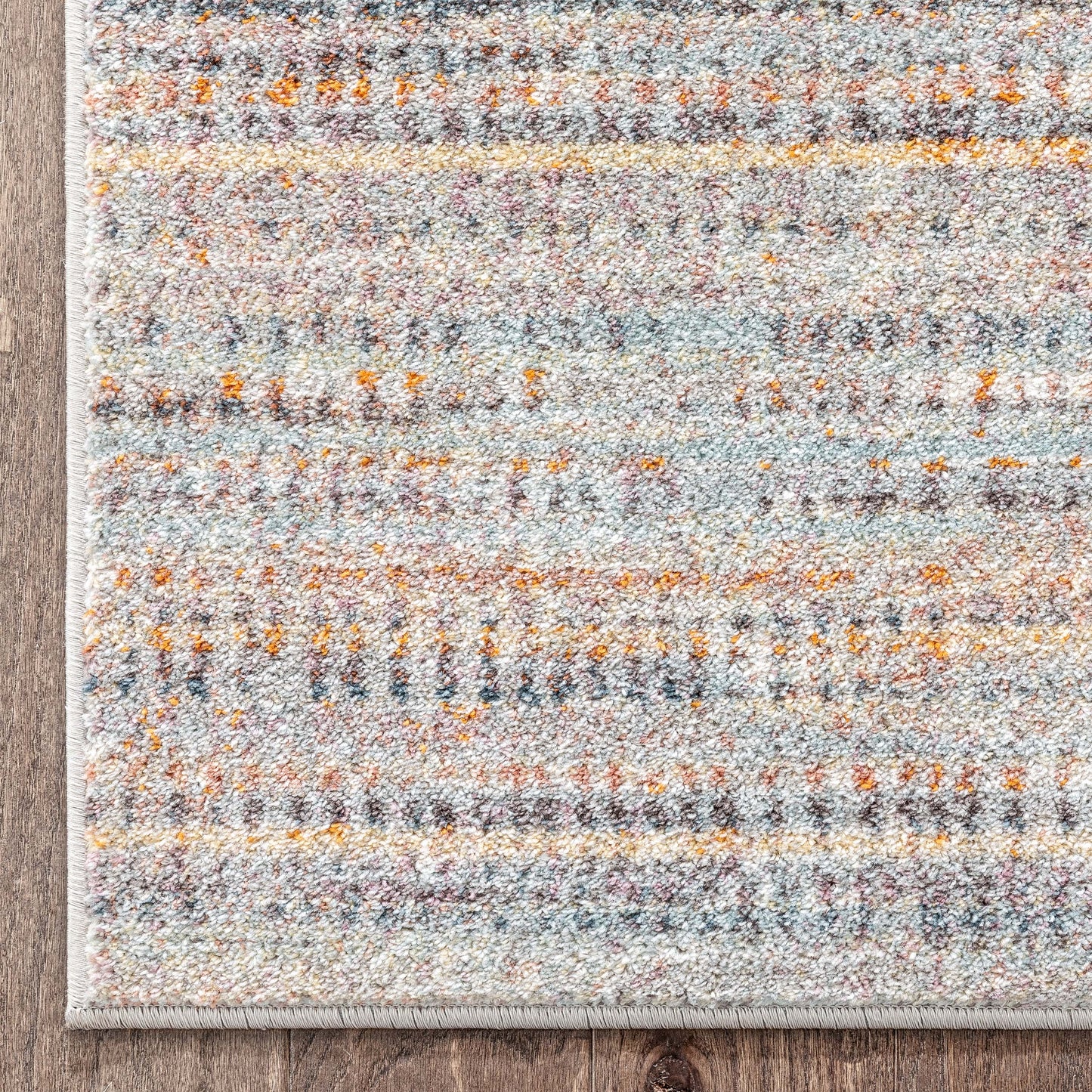 Collins Vintage Abstract Stripes Grey Rug RO-297