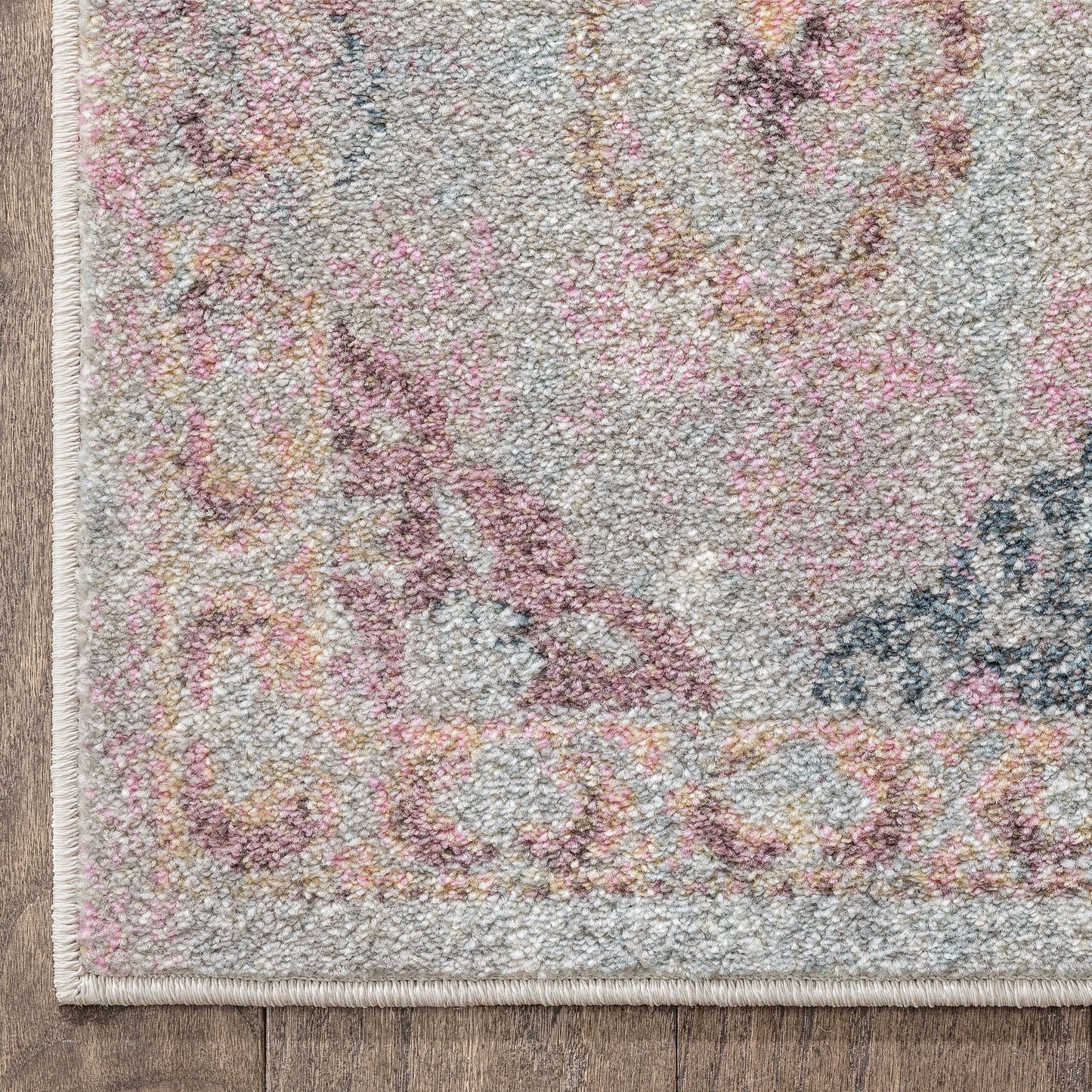 Elaine Vintage Bohemian Panel Grey Ivory Rug RO-307