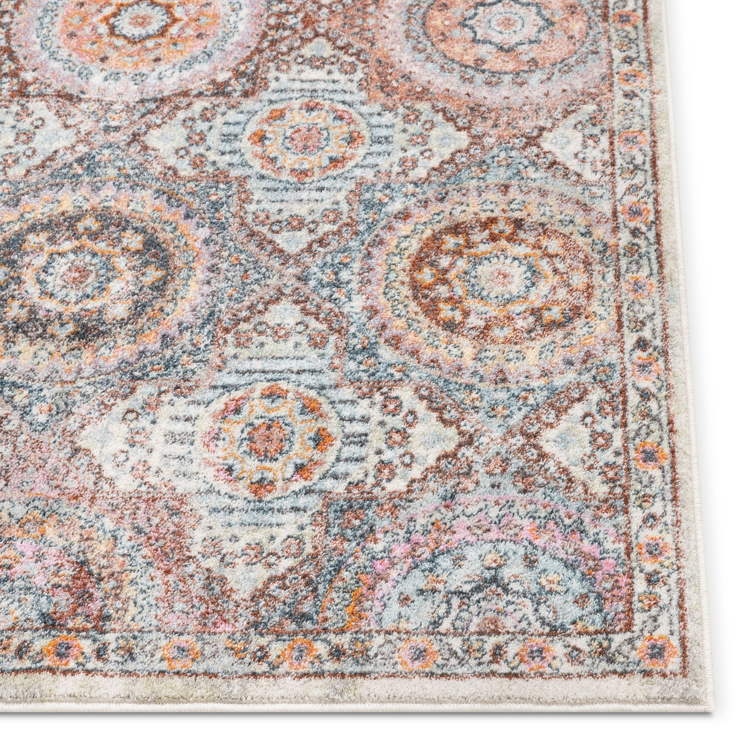 Palermo Bohemian Mandala Ogee Beige Rug RO-52