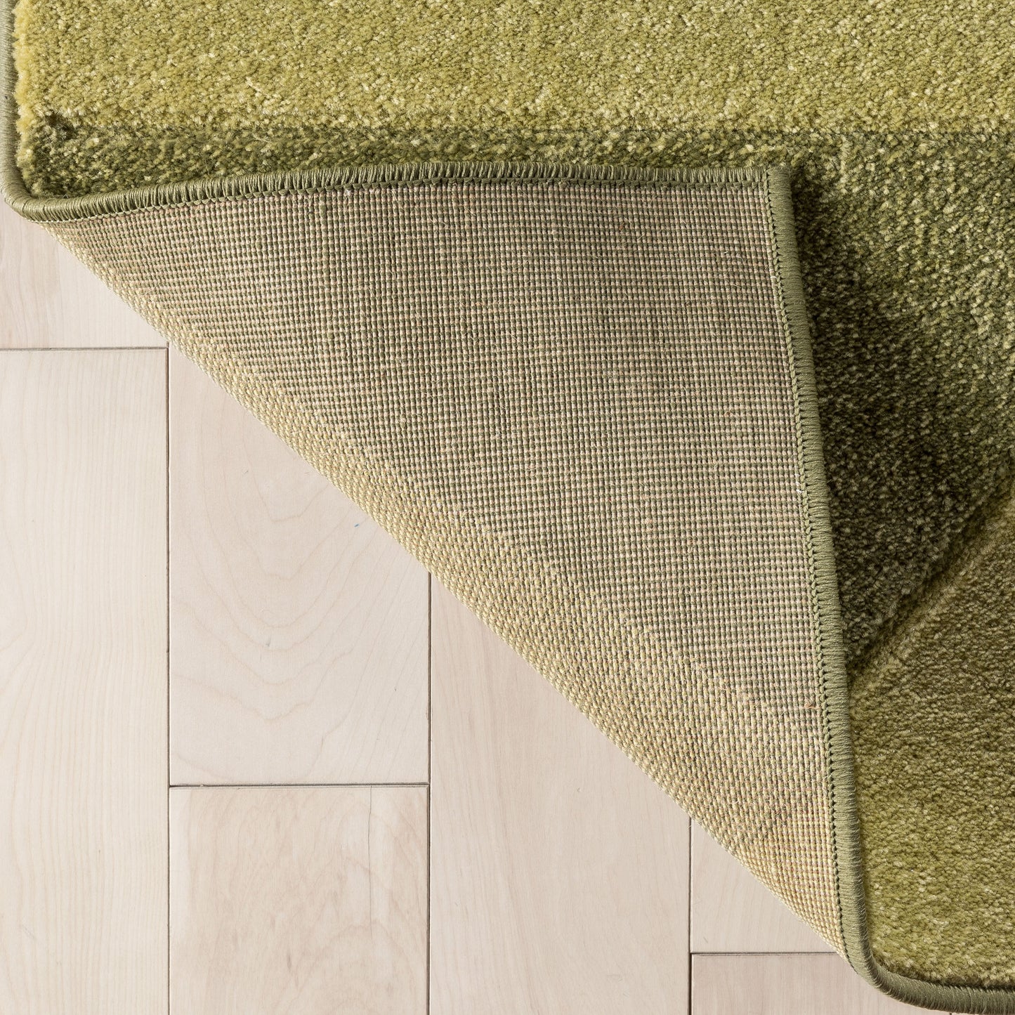 Rita Glam Geometric Triangles Green High-Low Rug RU-135