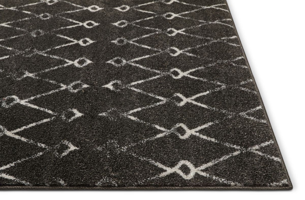 Passione Grey Modern Trellis Rug SE-107