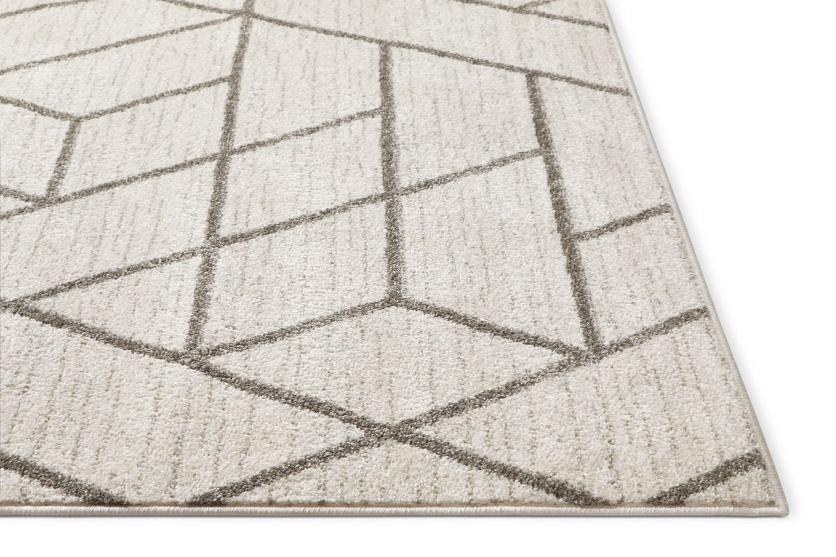 Tume Ivory Modern Geometric Rug SE-122