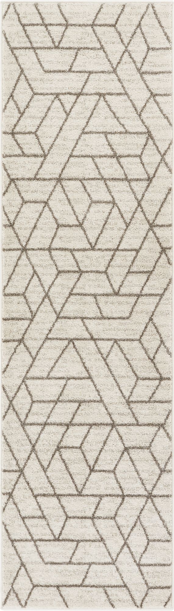 Tume Ivory Modern Geometric Rug SE-122