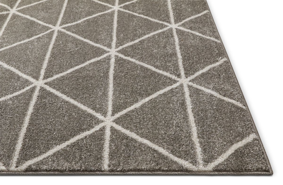 Dulce Grey Modern Geometric Rug SE-147
