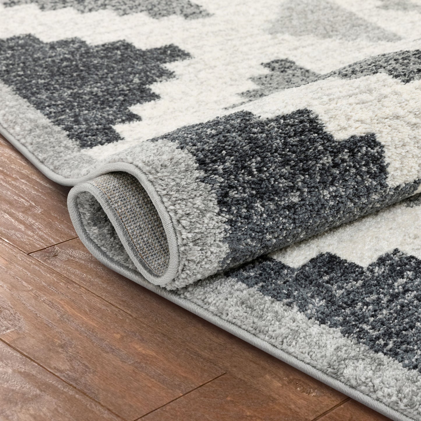 Ada Moroccan Tribal Geometric Grey Rug SE-153