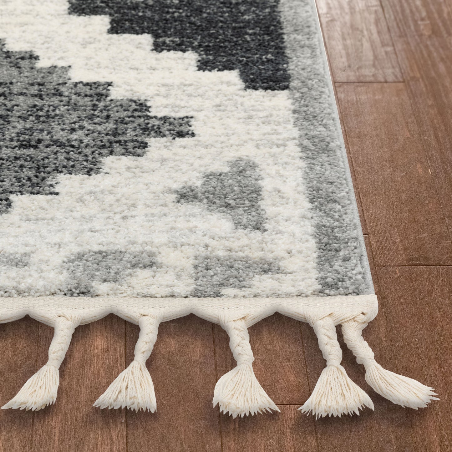 Ada Moroccan Tribal Geometric Grey Rug SE-153