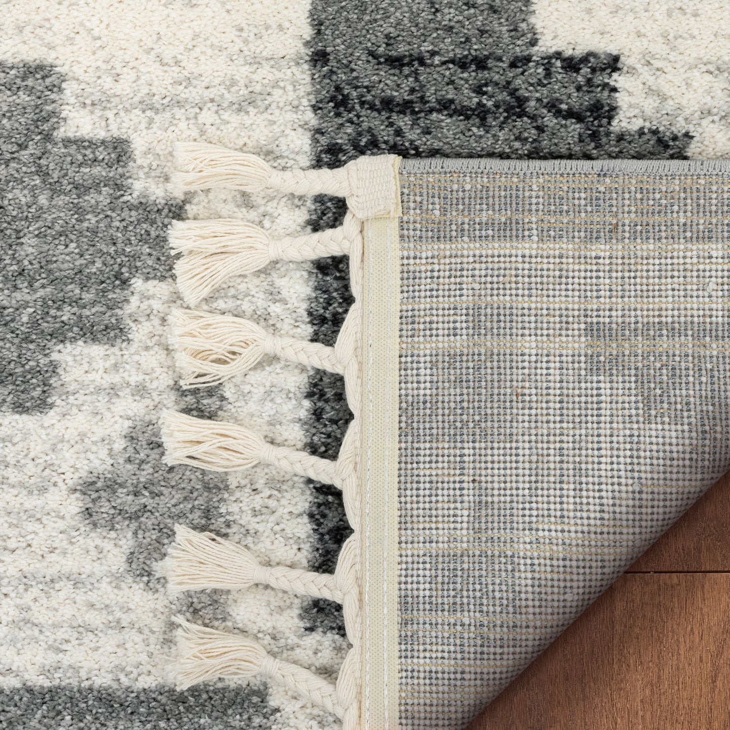 Ada Moroccan Tribal Geometric Grey Rug SE-153