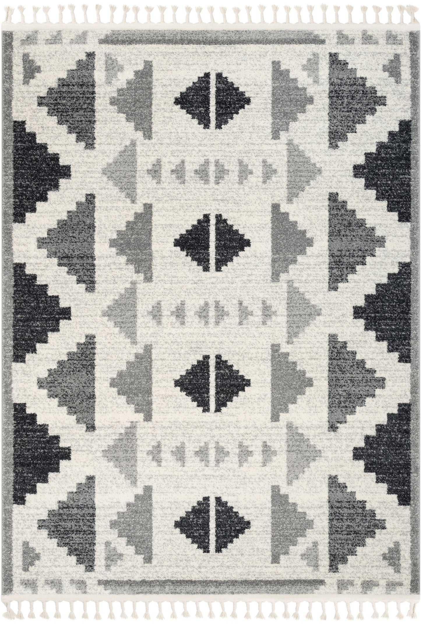 Ada Moroccan Tribal Geometric Grey Rug SE-153