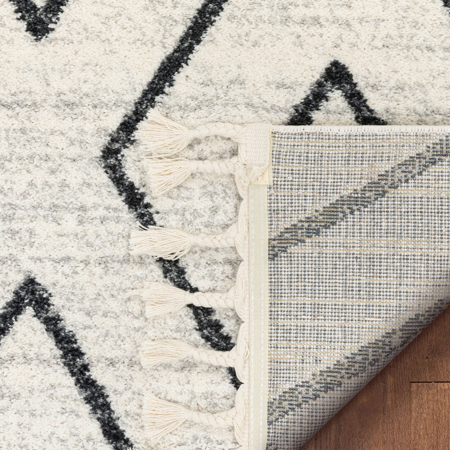 Noni Moroccan Lattice Trellis Ivory Rug SE-172