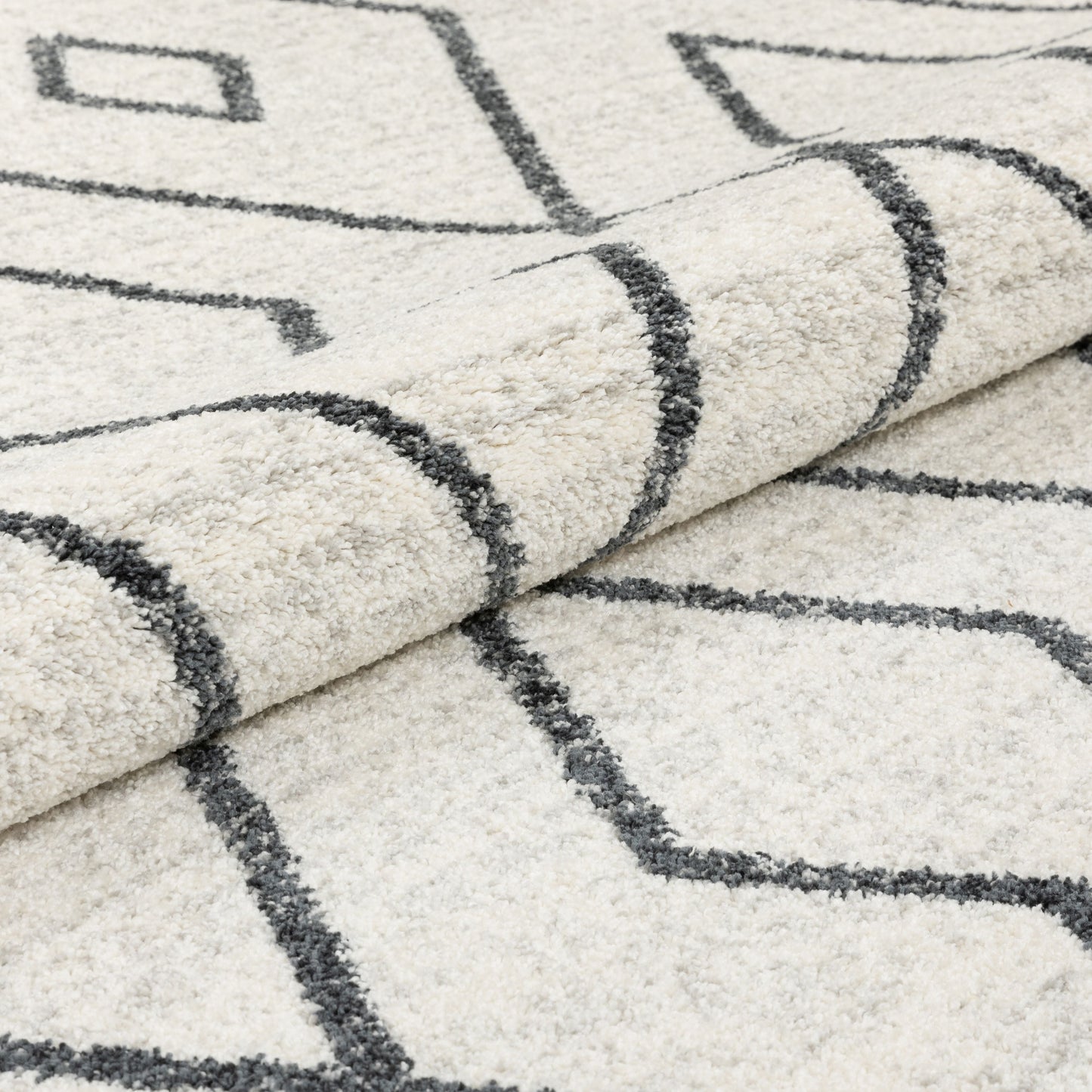 Noni Moroccan Lattice Trellis Ivory Rug SE-172