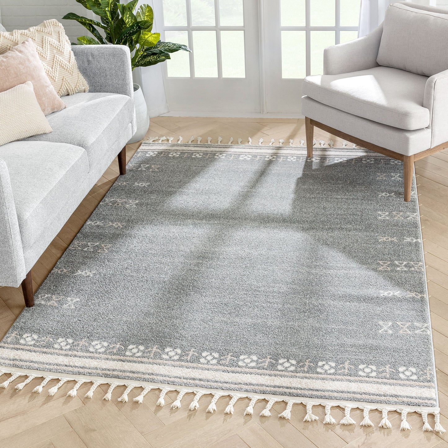 Capa Nordic Tribal Grey Rug SE-307