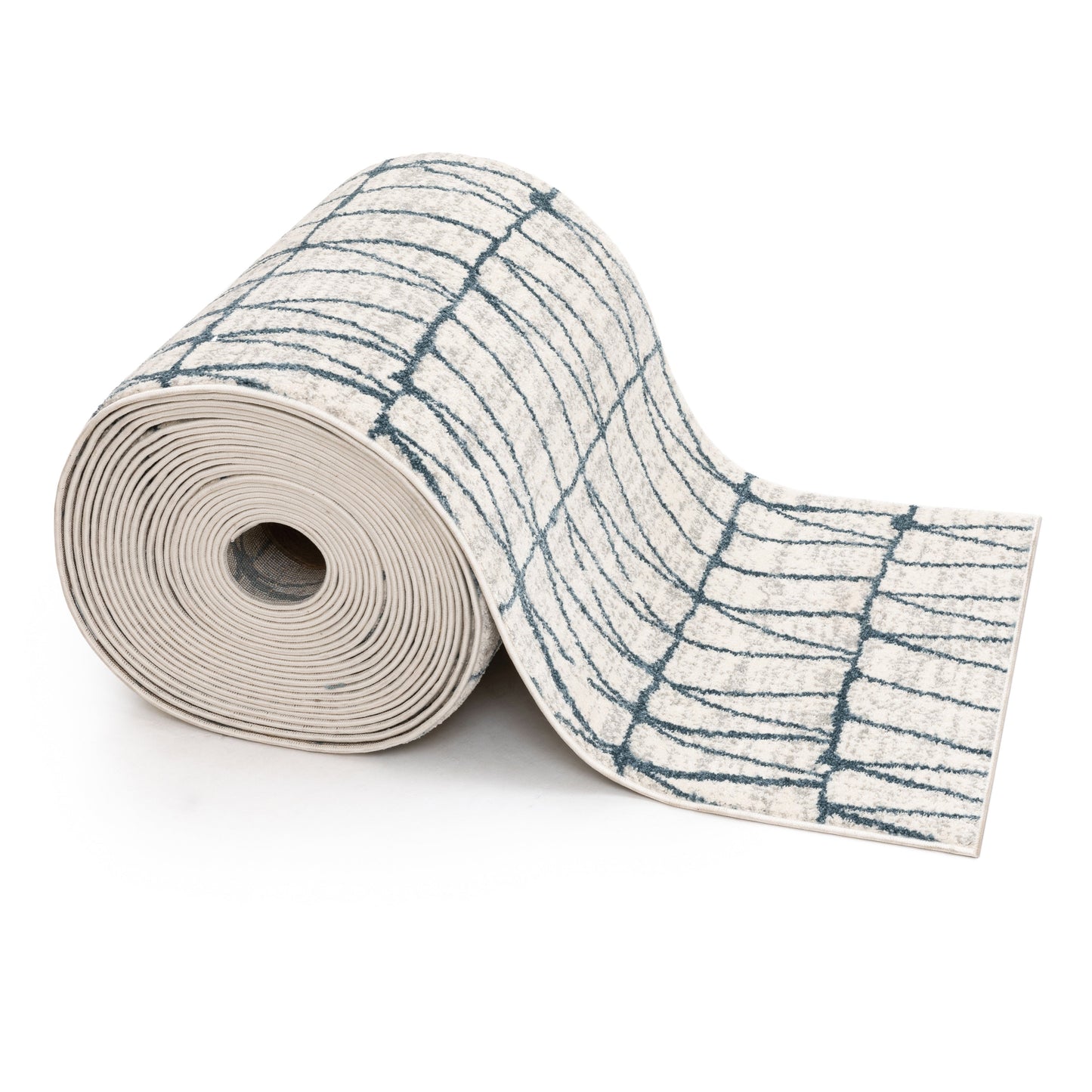 Serenity Crisscross Blue Ivory Roll SE-316-R