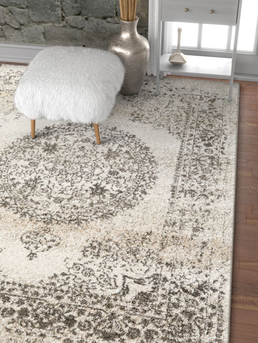 Mora Ivory Traditional Vintage Rug SE-42