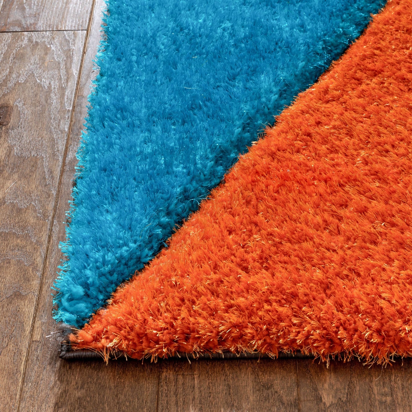 Rialto Modern Geometric Shag Multi 3D Textured Thick & Soft Shag Rug SF-121