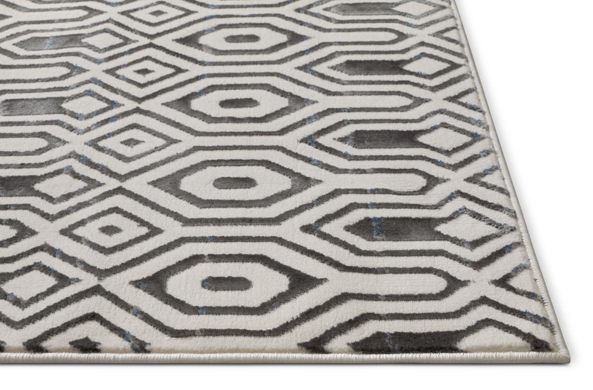 Graceful Grey Modern Rug SI-128