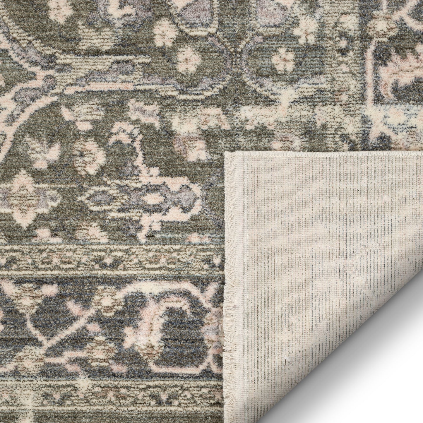 Prospect Global Vintage Persian Oriental Green Rug TIV-55